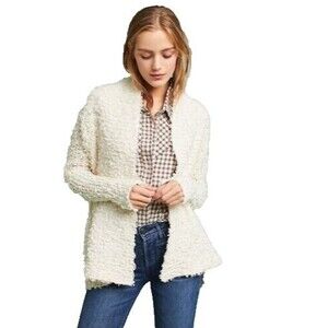 Anthropologie Akemi + Kin Women’s M Bernadette Cozy Cardigan Cream | Chunky Knit